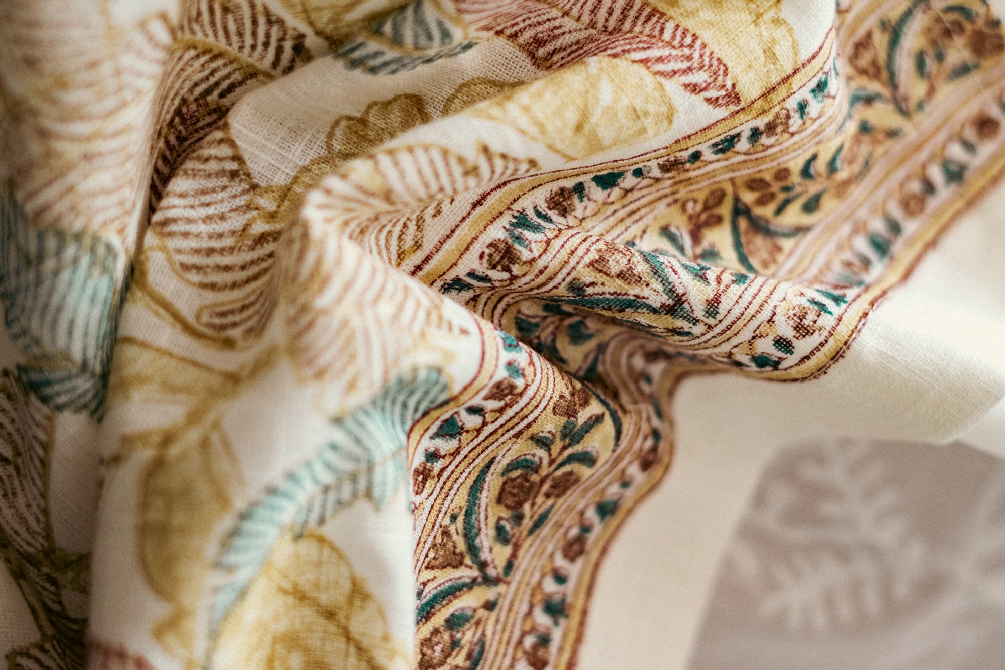 Vorhang aus Voile multicolor, H 220 cm, B 110 cm von fischer's lagerhaus