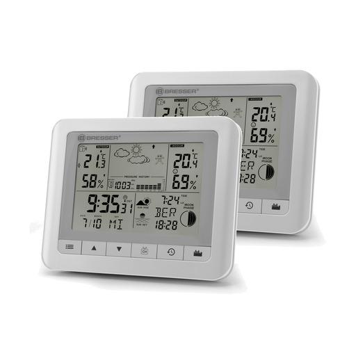 Conjunto de 2 Estações Meteorológicas Bresser Clima Trend Wf