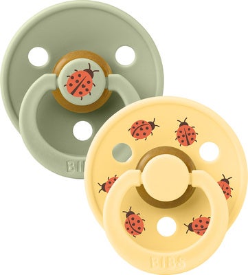 BIBS Studio Colour Ladybug Smokk 2-Pakk Lateks Str 2, Sage
