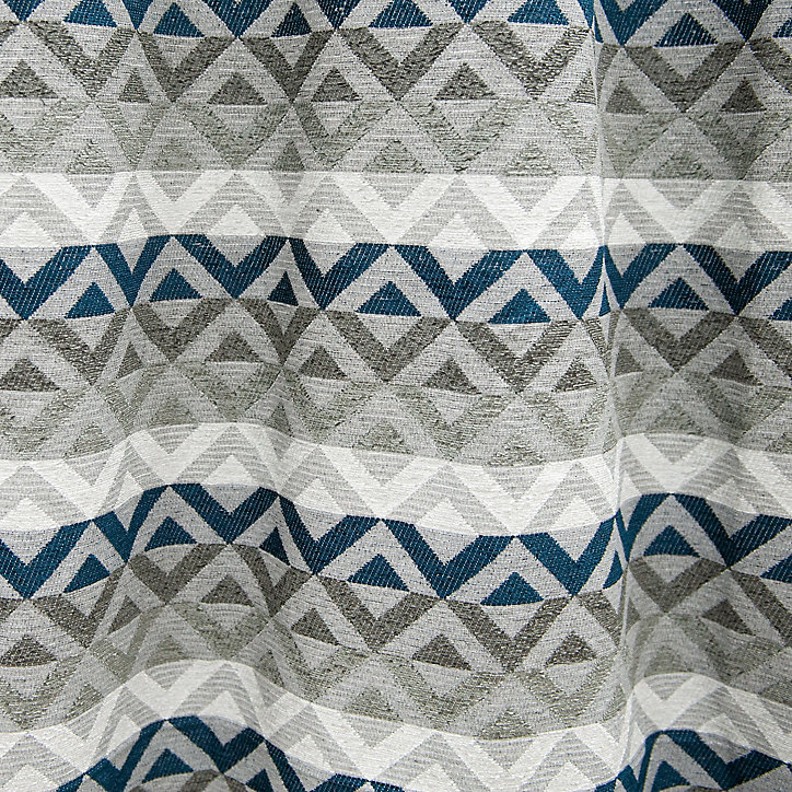 Rideau Glenor GoodHome l.140 x H.260 cm bleu