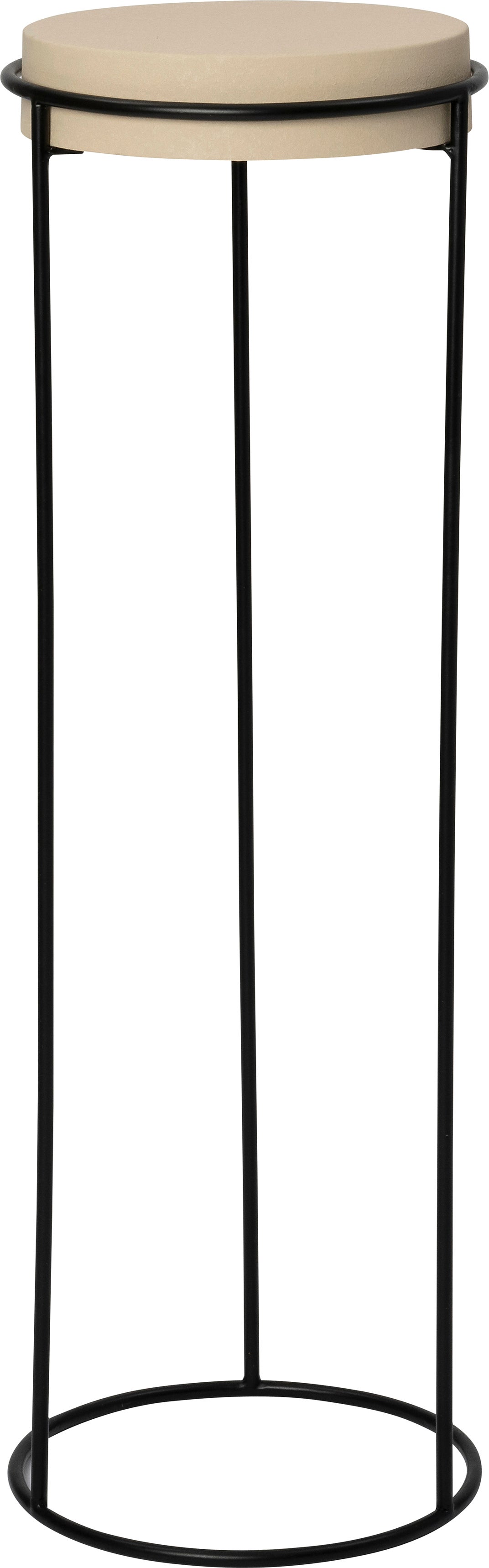 Intratuin bijzettafel Bruno beige D 23,5 H 75 cm