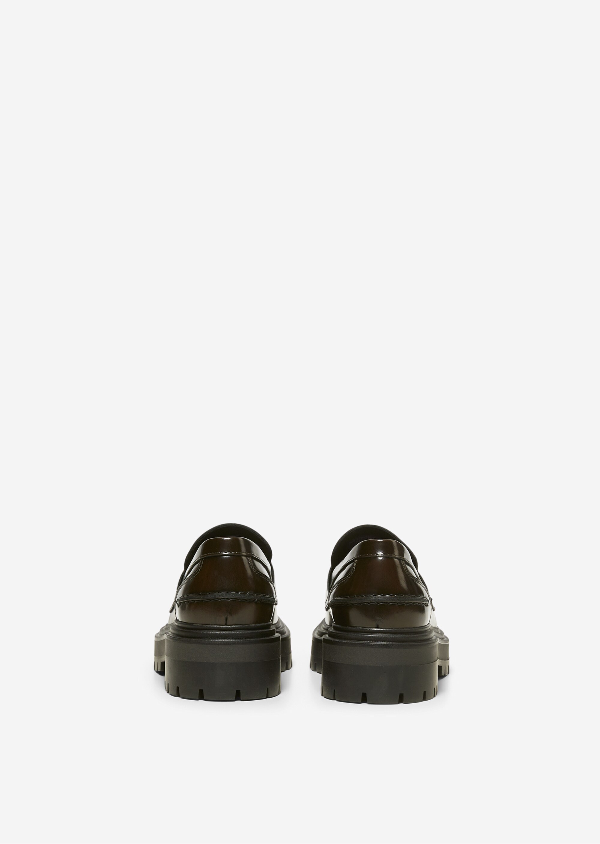 Chunky-Loafer aus poliertem Kalbleder