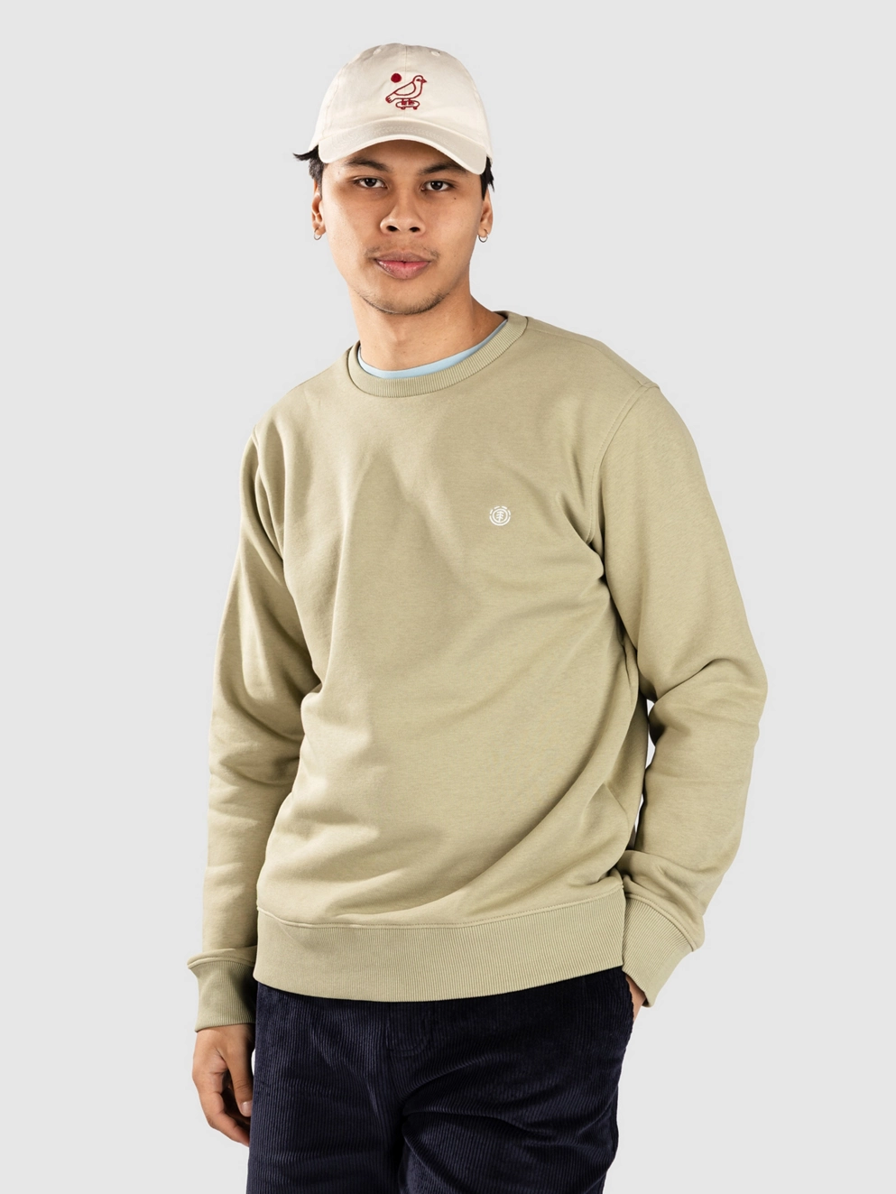 Element Icon Embroidery Cr Sweater tea