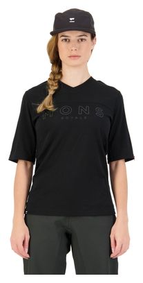 Maillot Manches Courtes Femme Mons Royale Redwood Merino VT Noir