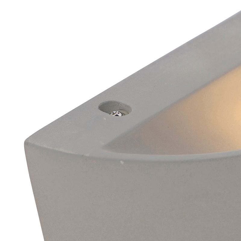 Landelijke wandlamp beton halfrond - Adelaide