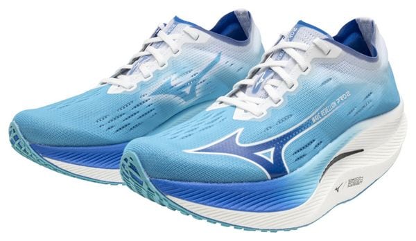 Chaussures Running Mizuno Wave Rebellion Pro 2 Bleu/Blanc Femme