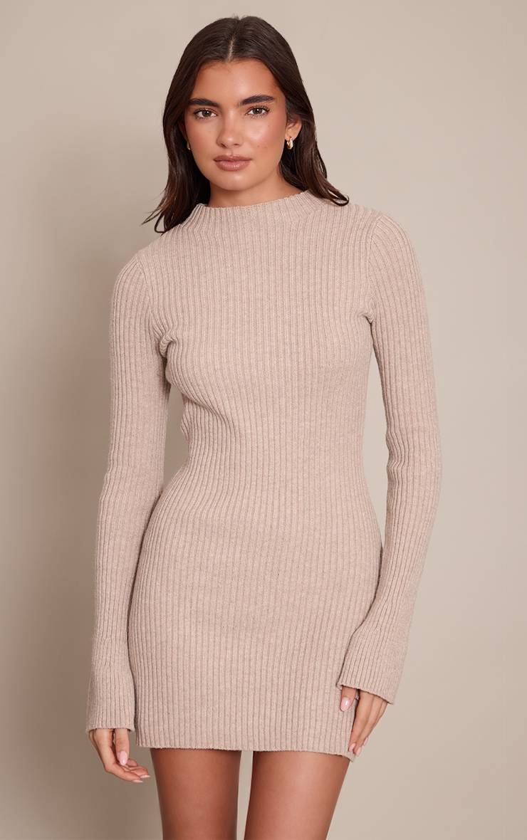 Avoine Robe En Maille Côtelée