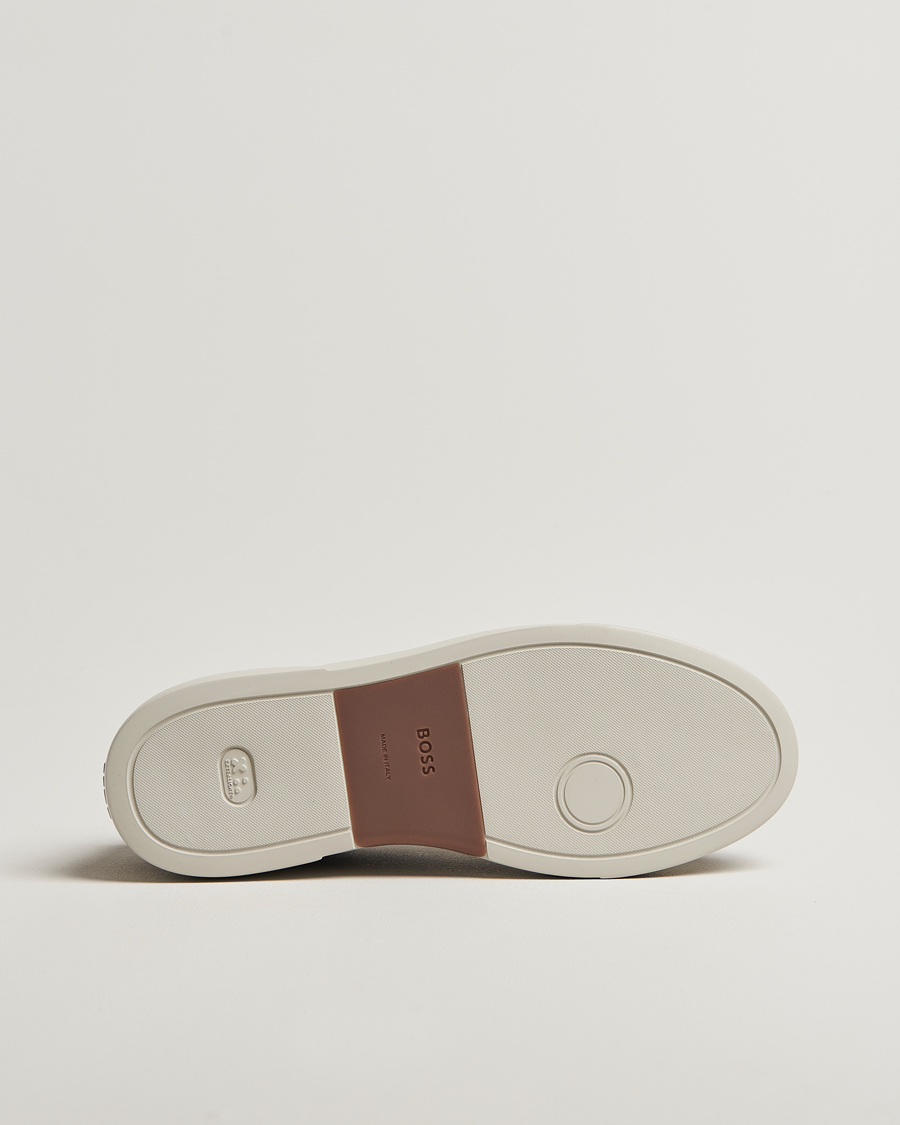 BOSS CAMEL Gary Suede Sneaker Dark Blue
