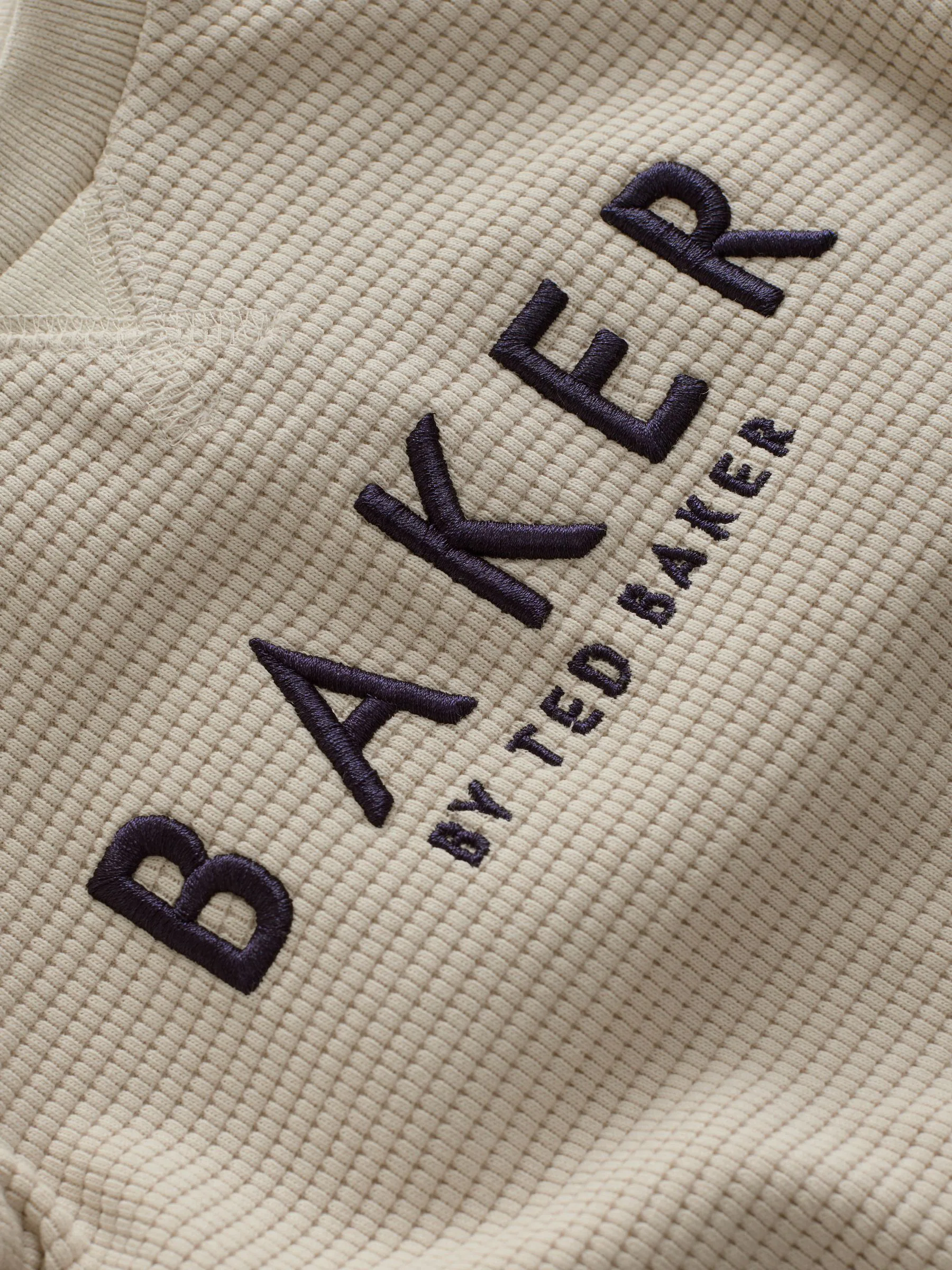 Pastelgeel - Baker by Ted Baker Textured Long Sleeve Romper