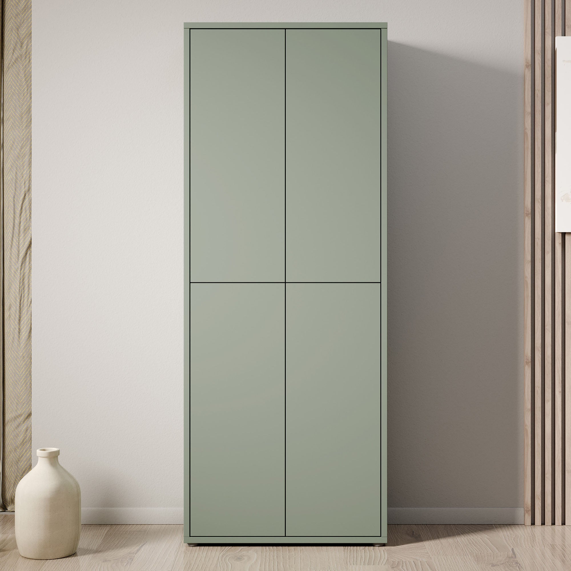 Meubella - Schoenenkast Amber - Groen - 75 cm