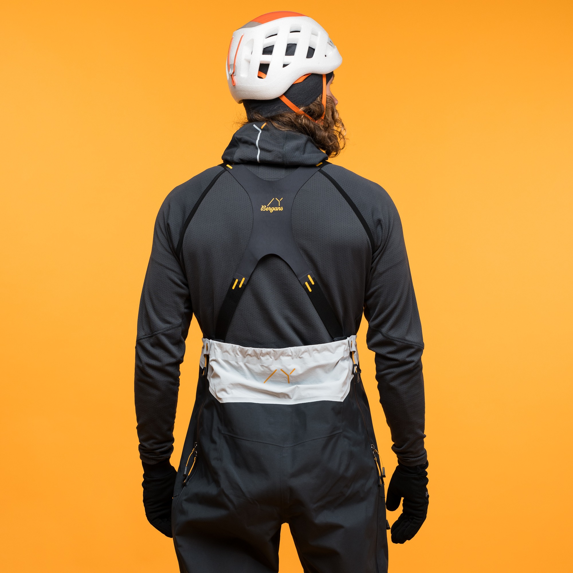 Y MountainLine Bold 3L Shell Bib Pants Herre Dark Shadow Grey