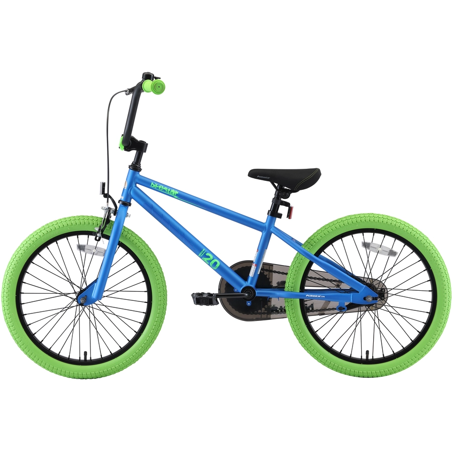 Bikestar Kinderrad 20 Zoll BMX blau, grün
