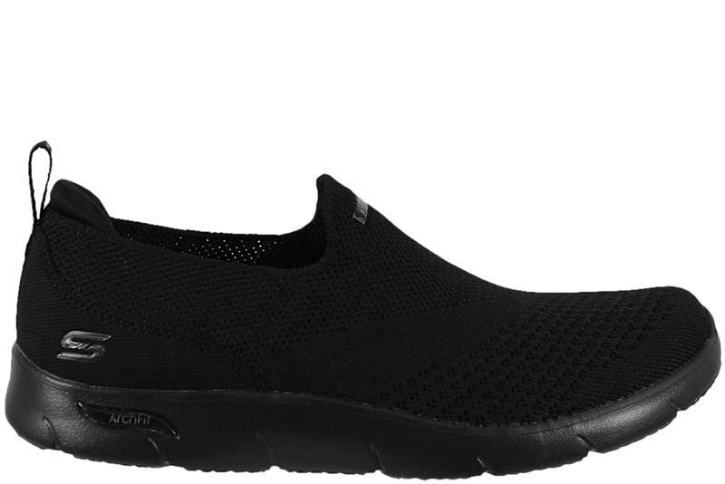 SKECHERS ARCH FIT REFINE DONT GO BLACK SNEAKERS