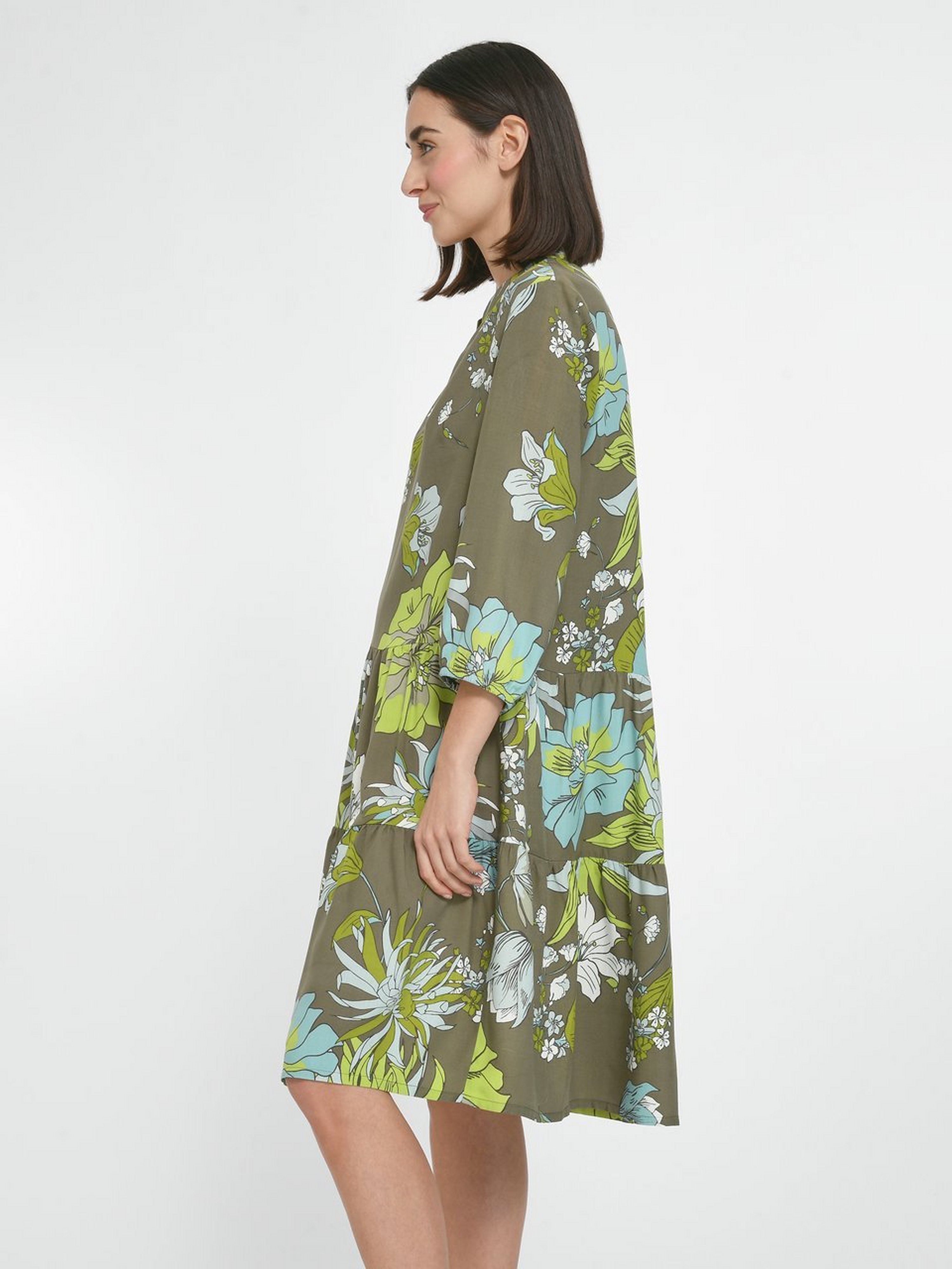 Jersey-Kleid mit 3/4-Arm
