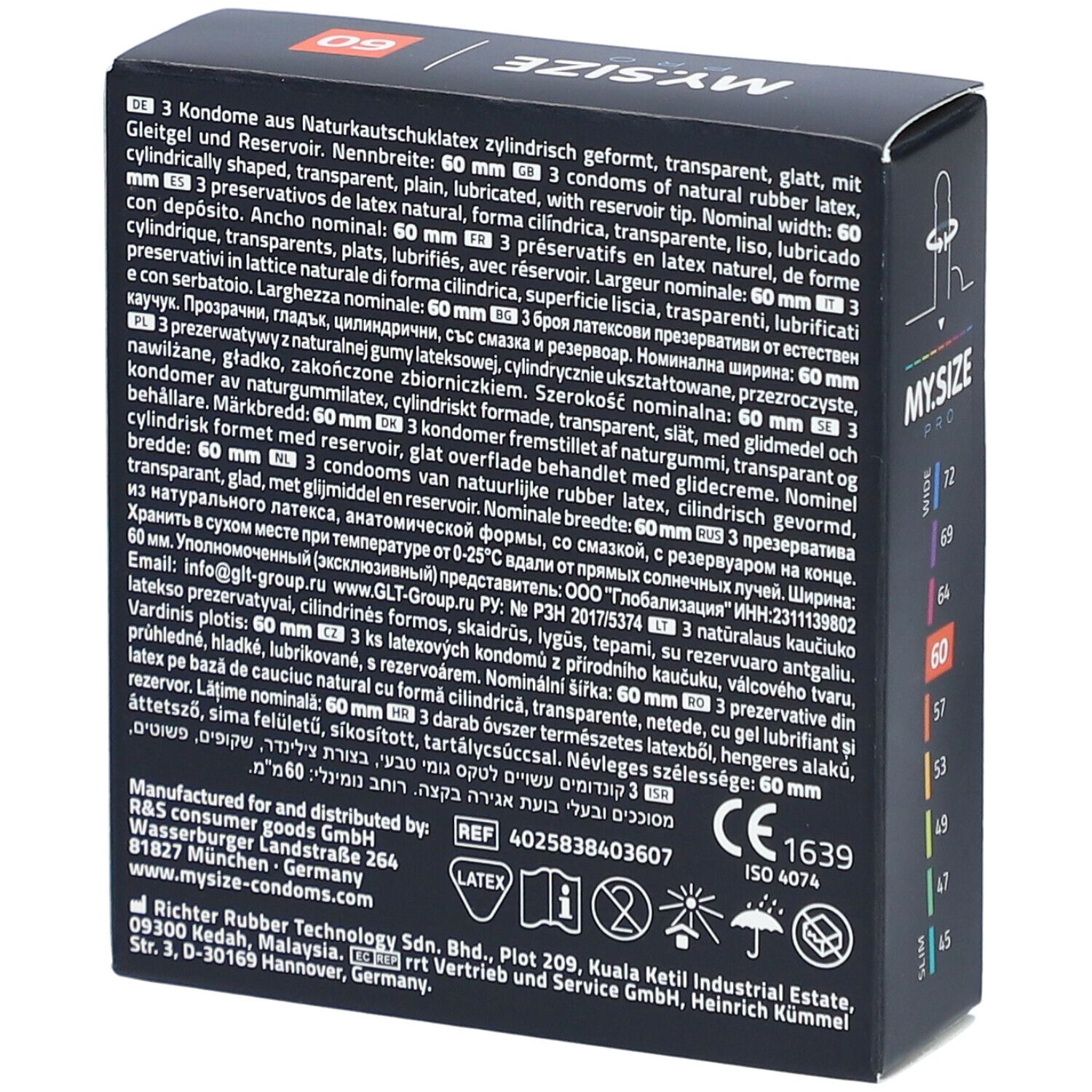 MY.SIZE PRO Kondome Gr. 60