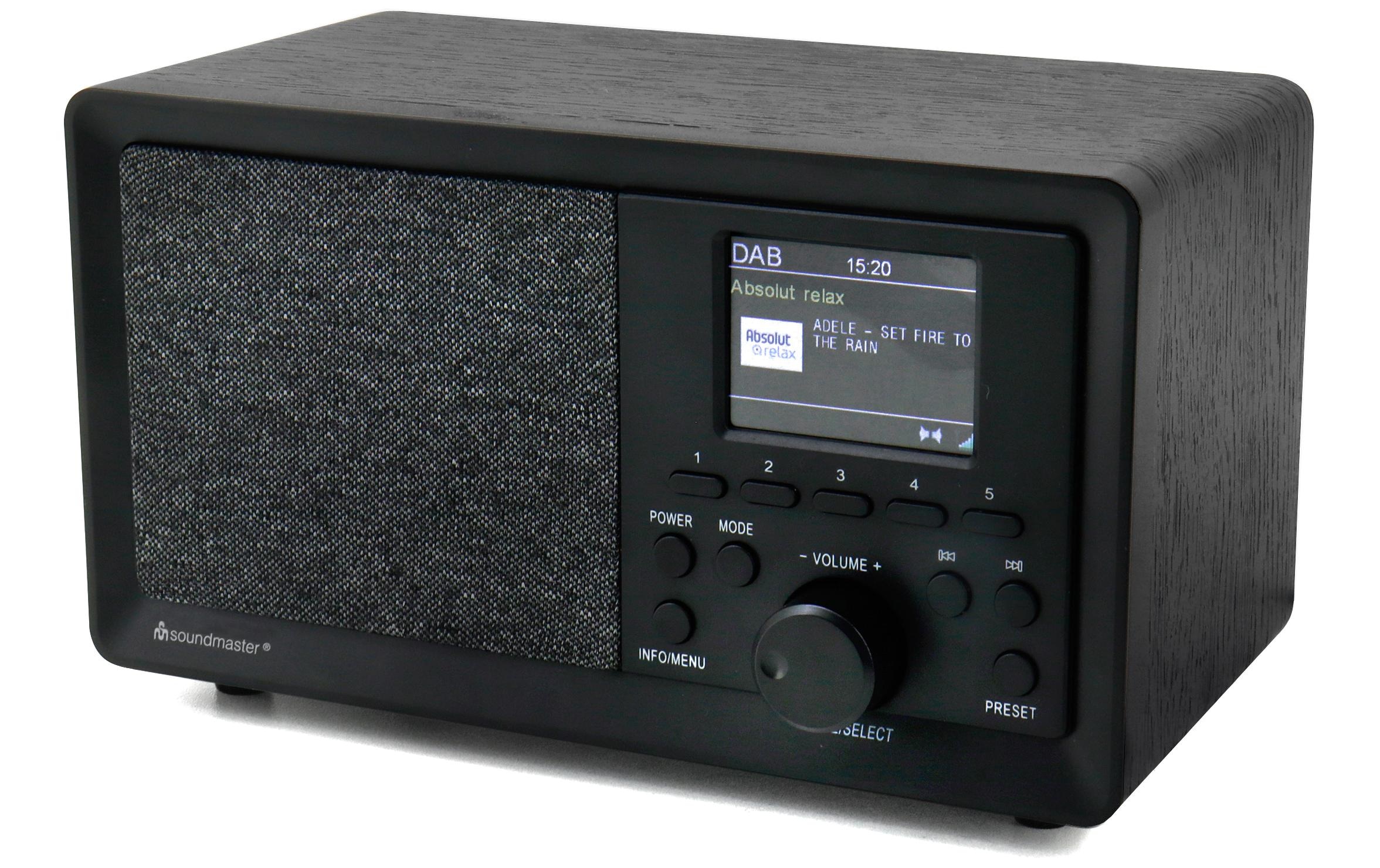 Soundmaster Digitalradio (DAB+) »DAB350SW Schwarz« ( Digitalradio (DAB+) | FM-Tuner )