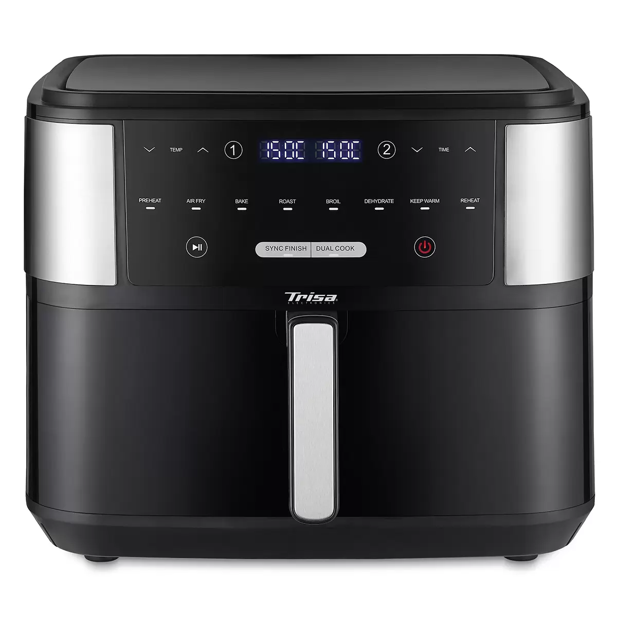 Heissluftfritteuse Trisa Crunchy Fry 10L Schwarz