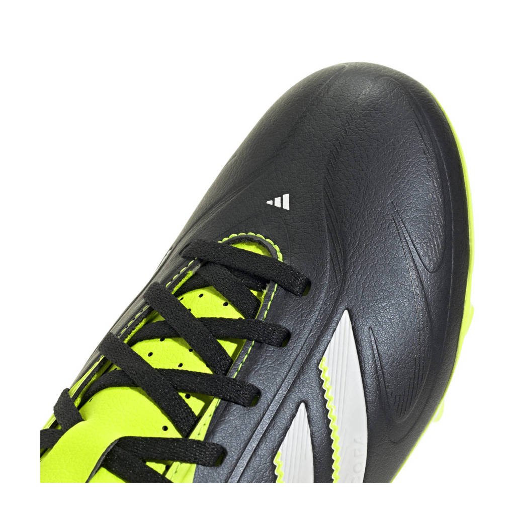 adidas Performance Copa Pure II Club FG/MGjunior voetbalschoenen zwart/wit/geel