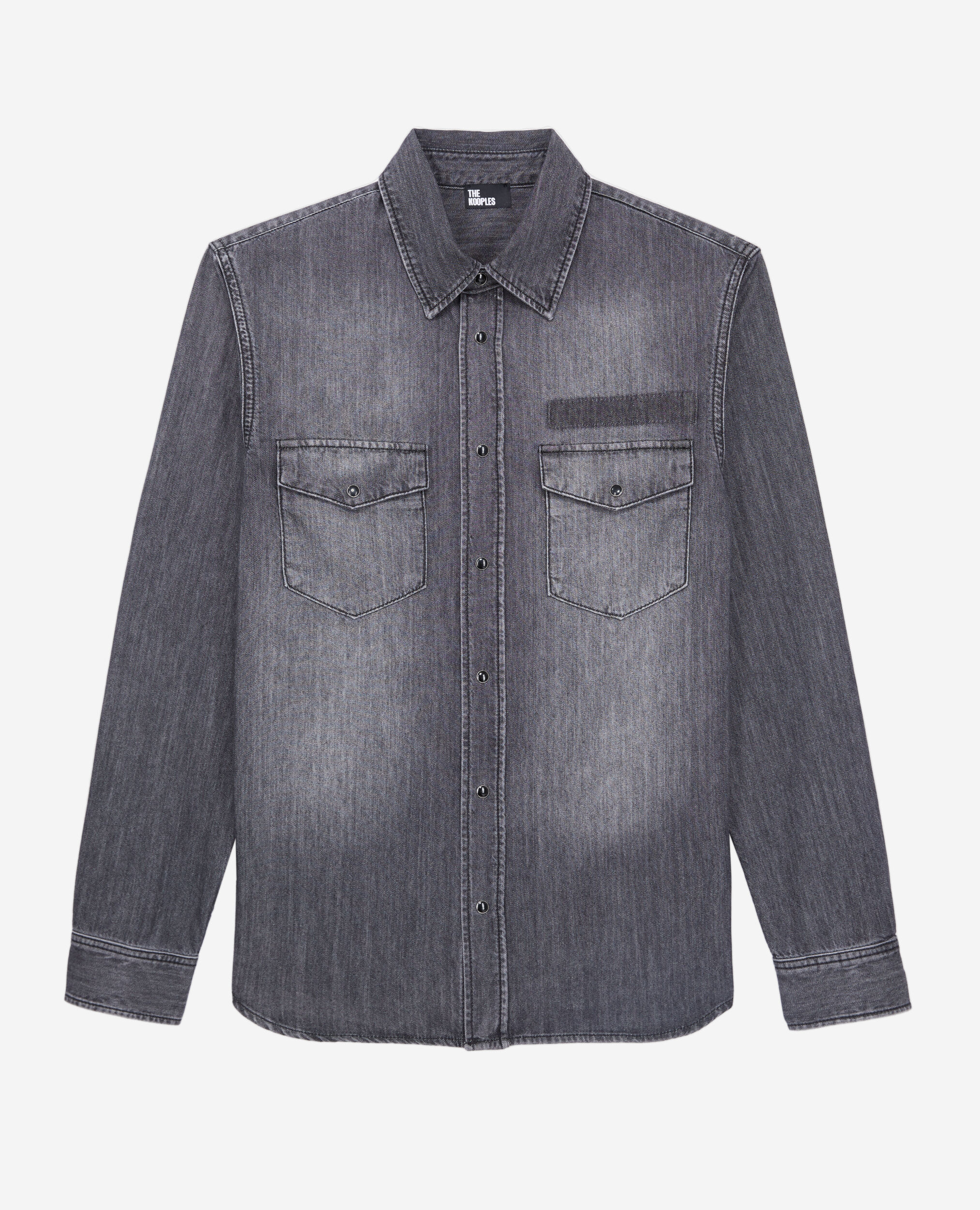 Chemise grise en denim