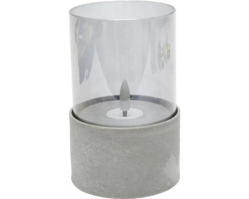 Set van 3 LED-lantaarns, grijs
