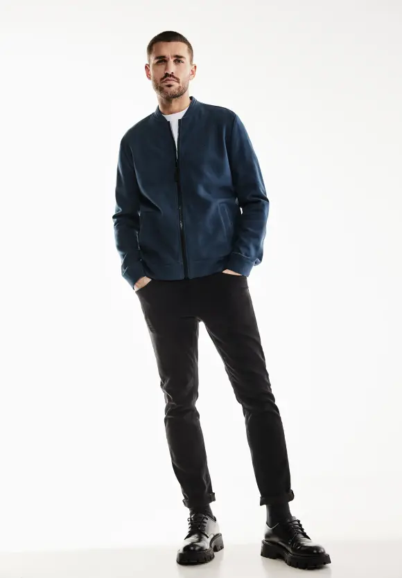 Piqué Blouson - dark dust blue