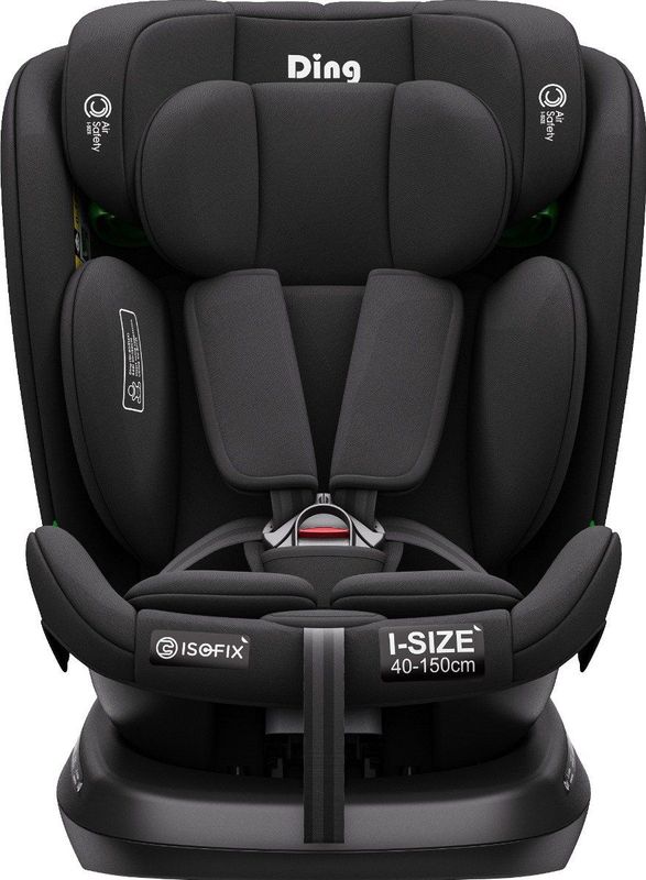 Ding Aiden - Autostoel - Zwart - 360° Draaibare Isofix - i-Size - 0 tot 12 jaar