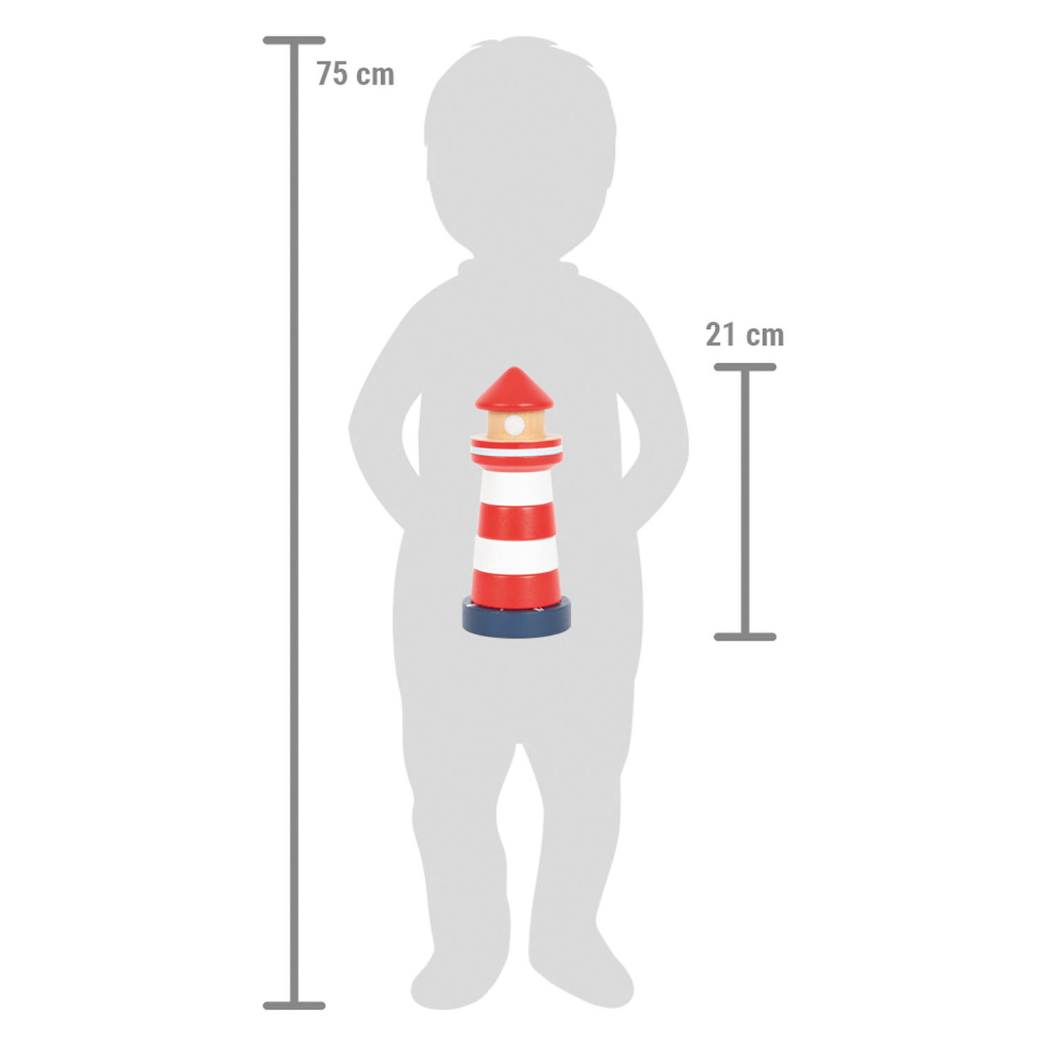 Small Foot - Stapeltoren Vuurtoren Grote Oceaan, 8dlg.