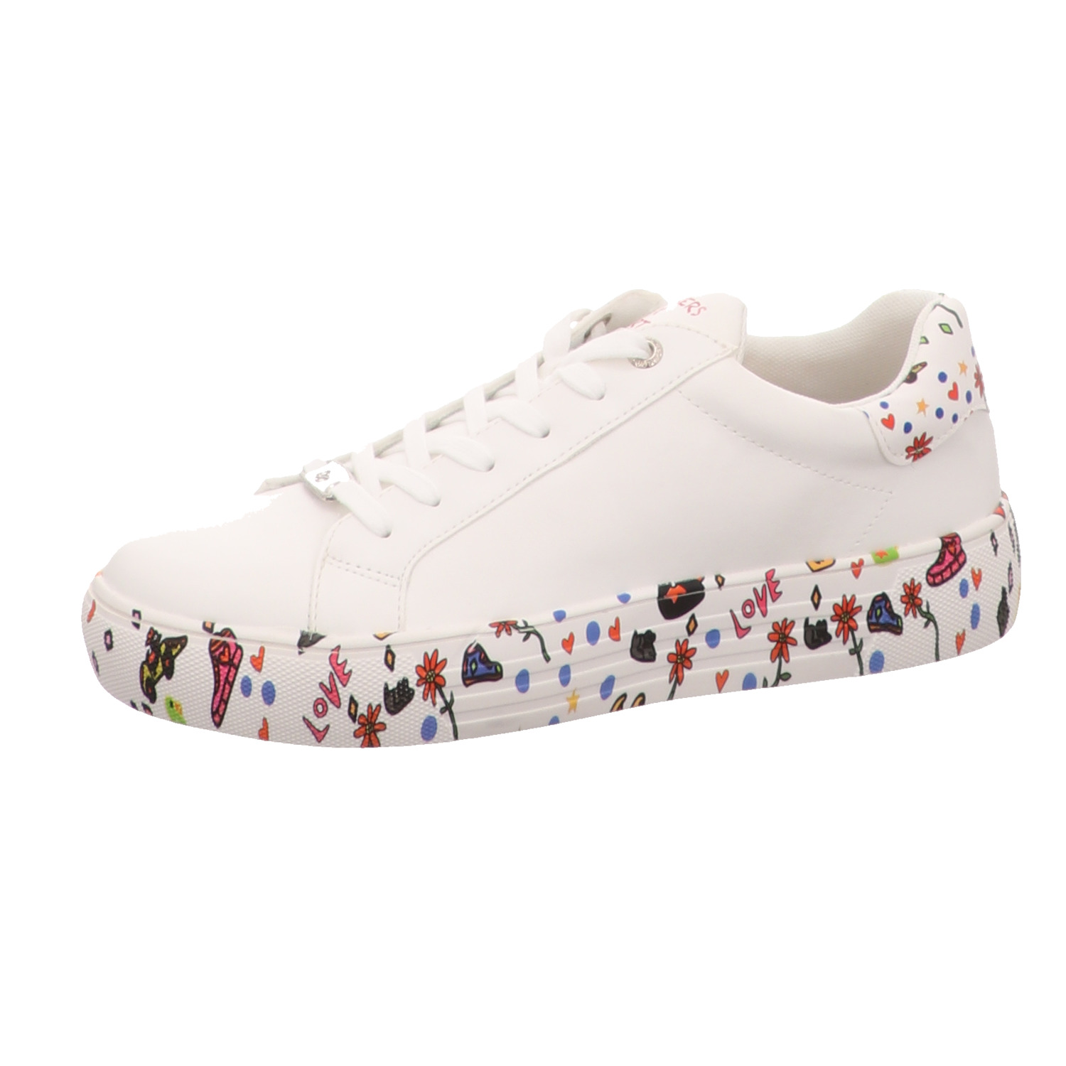 Dockers Schnürhalbschuh weiss/weiss kombi