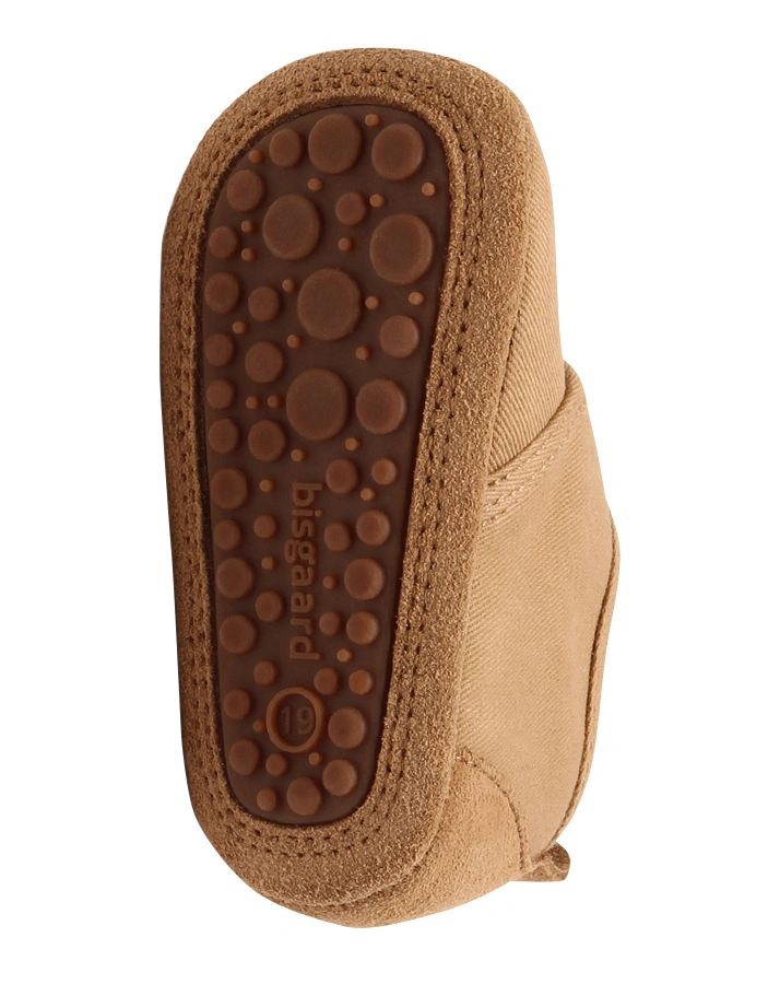 Klett-Hausschuhe BABY COTTON in camel