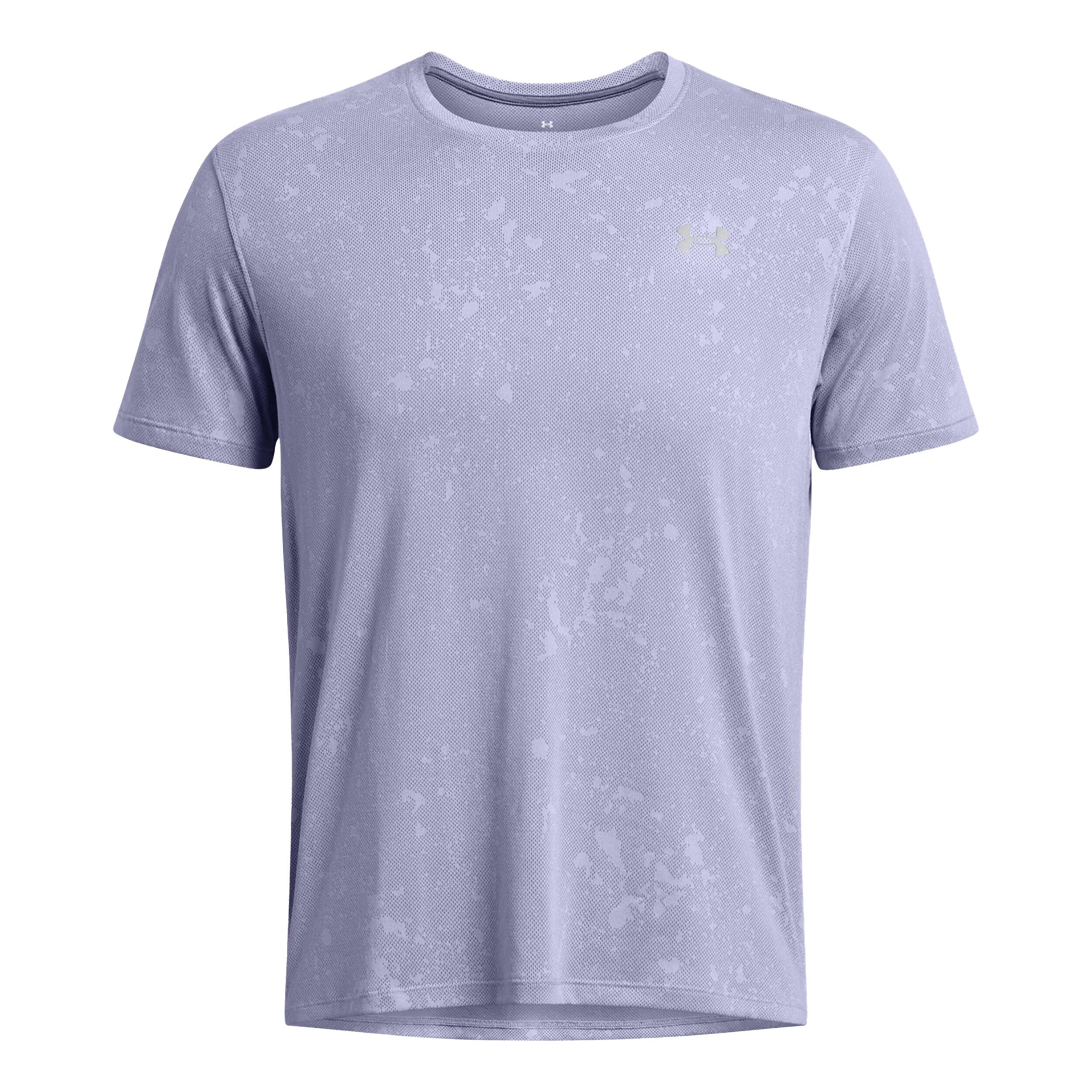 Under Armour Streaker Splatter SS Maillot De Course Hommes - Violet