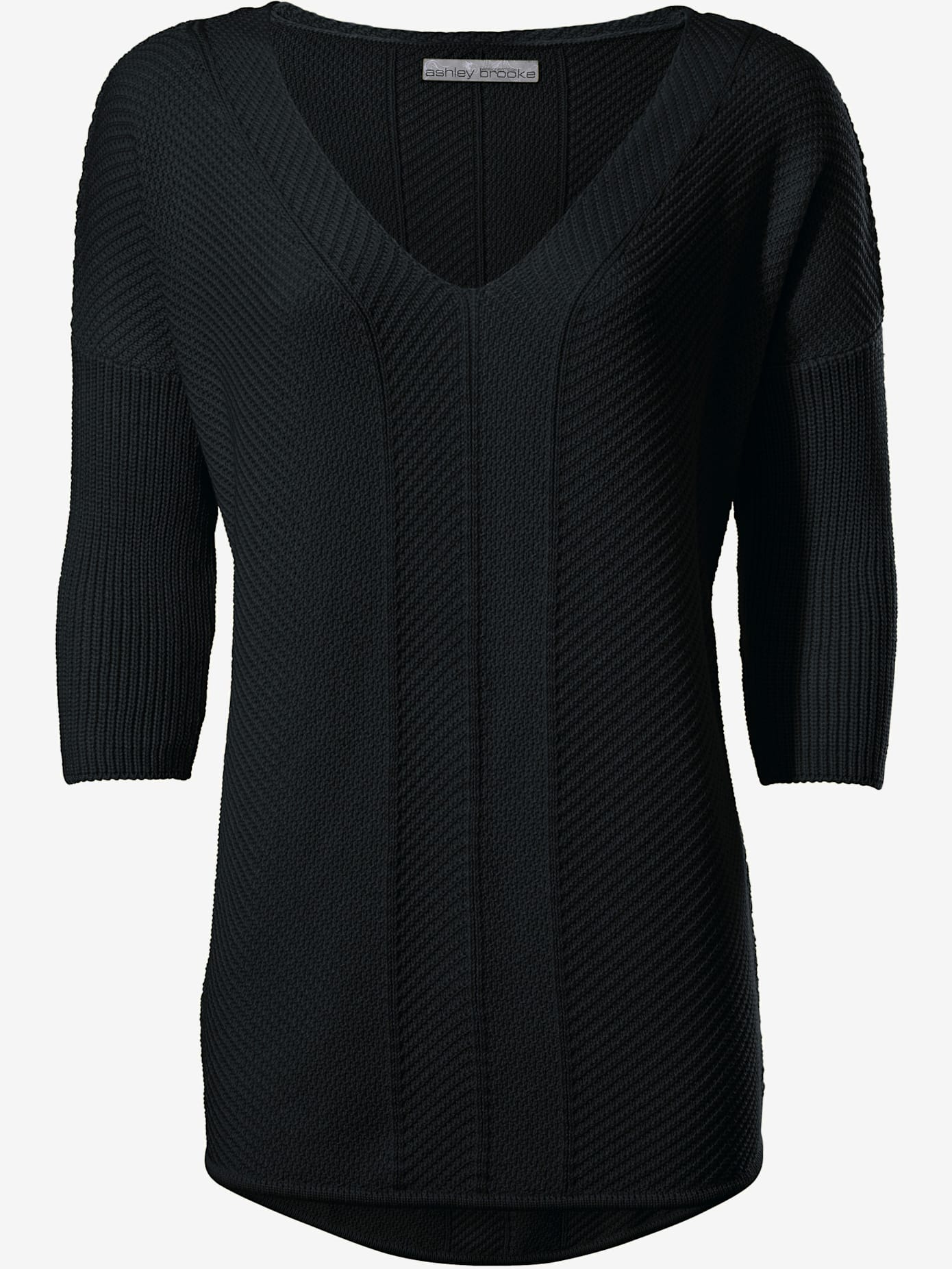 Pull col v look ample tendance