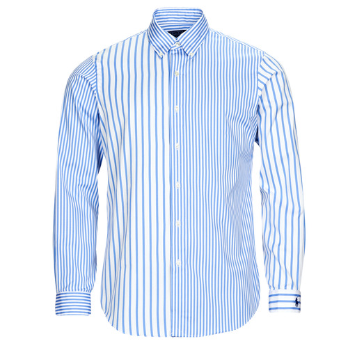 Polo Ralph Lauren - CHEMISE AJUSTEE EN POPLINE DE COTON COL BOUTONNE Azul / Blanco