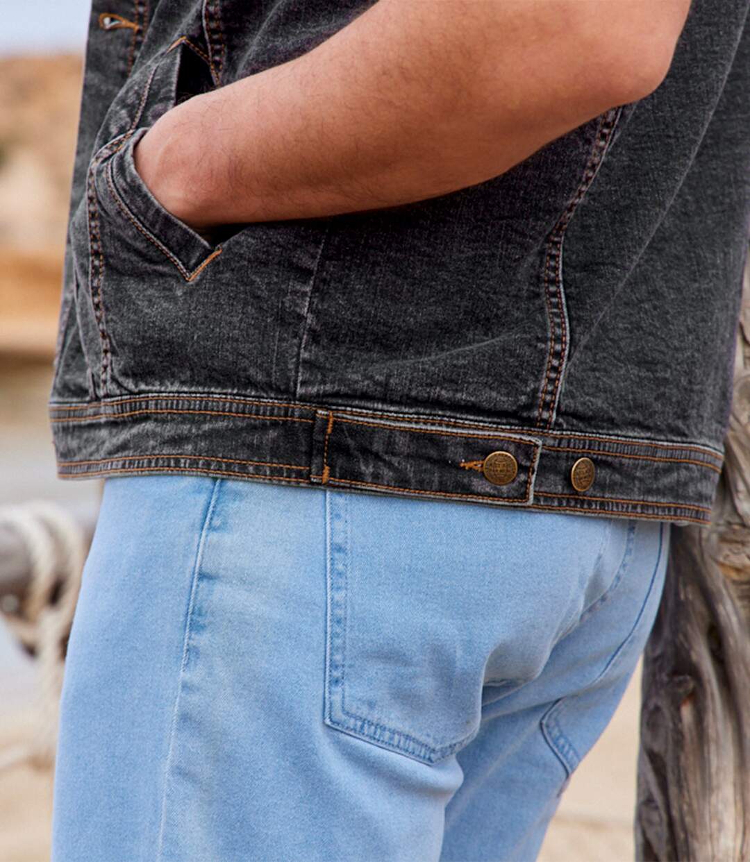 Veste Denim Sans Manches