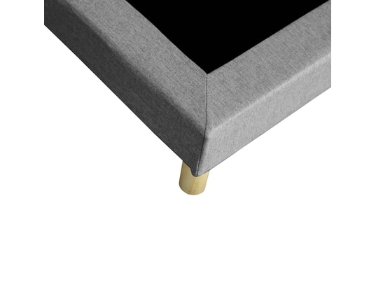 IDLITERIE - Sommier 140 x 200 Sommier tapissier à lattes fixes 140x200cm gris chiné