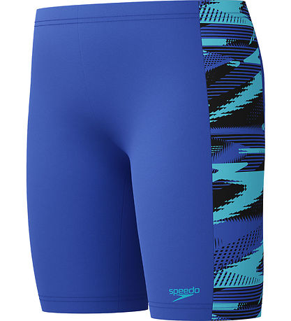 Speedo Badehose - HyperBoom Panel Jammer - Blau m. Print