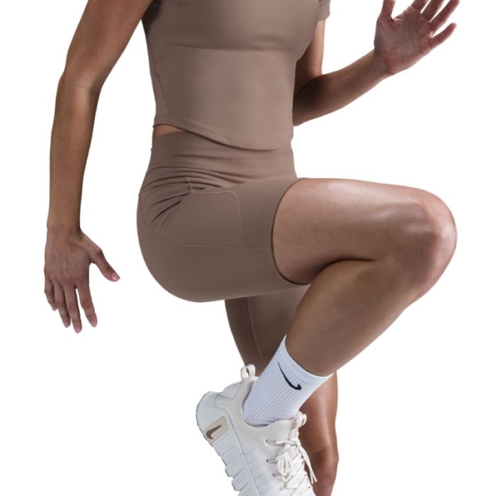 Nike Dame Korte tights Dri-FIT One High-Waisted 8in Short Tight Brun