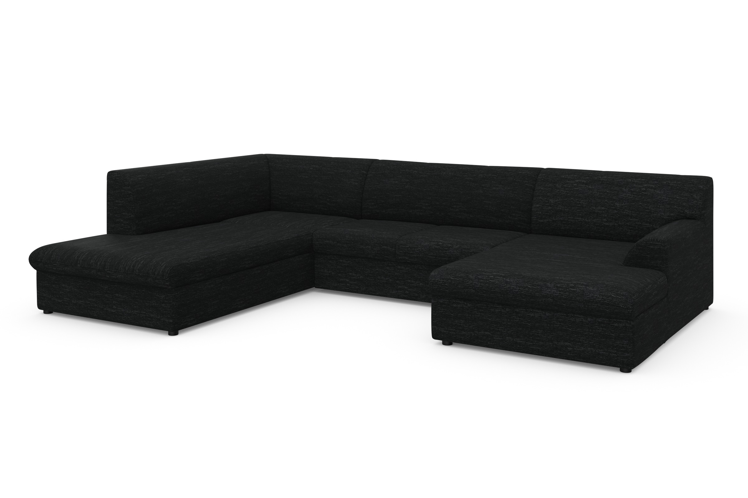 DOMO collection Wohnlandschaft »Topper, elegant und zeitlos, komfortabel, U-Form« wahlweise mit Bettfunktion