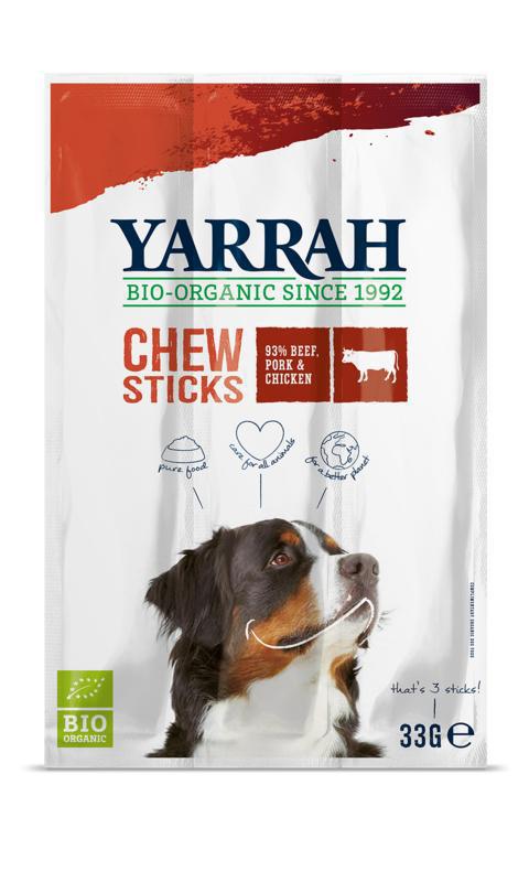 Yarrah Hond kauwsticks eko 33g
