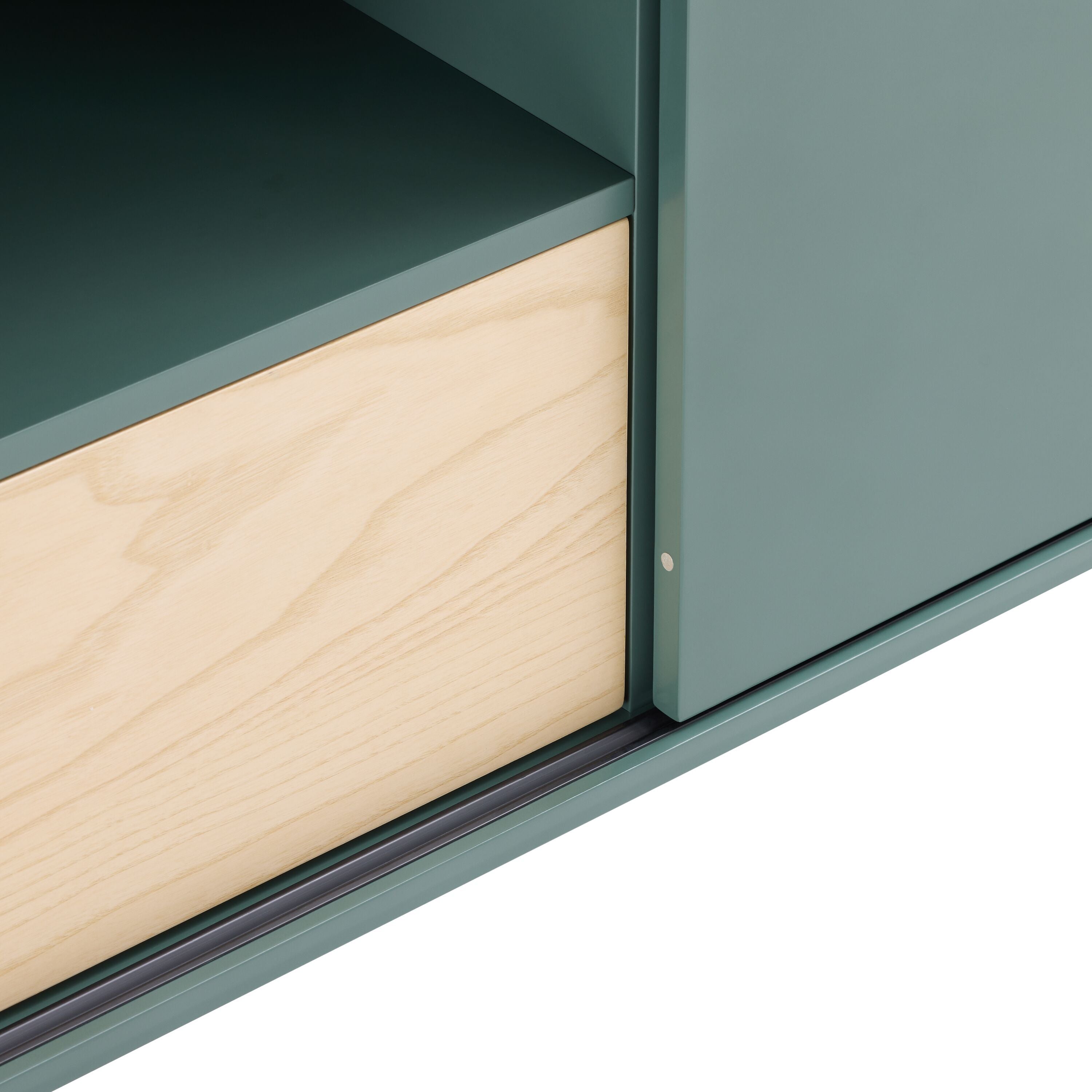 OLSEN Highboard - Grün / B: 100.0 cm x T: 40.0 cm x H: 80.0 cm