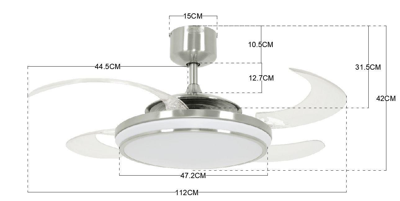 Deckenventilator EVO 1 LED