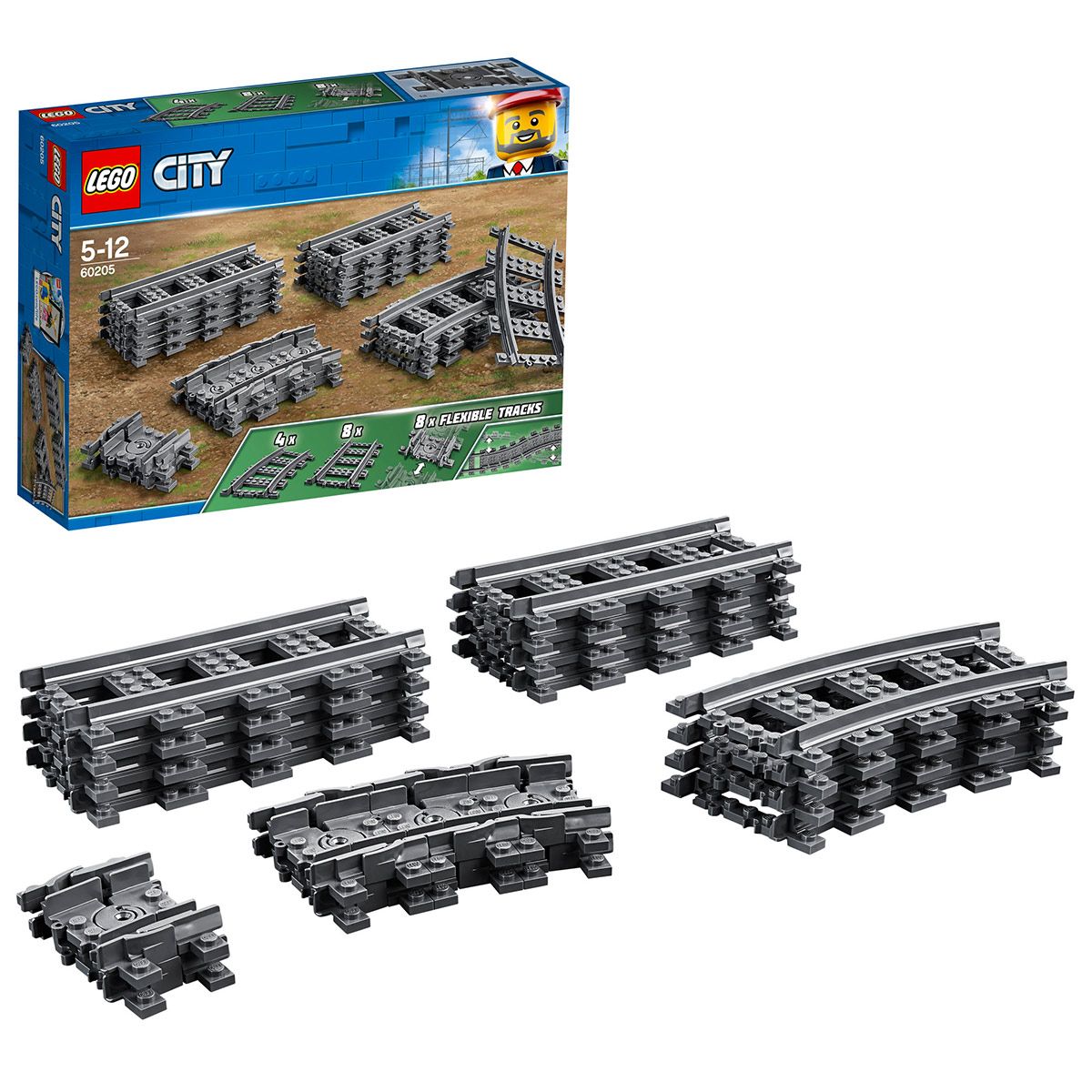 Pack de rails LEGO City 60205