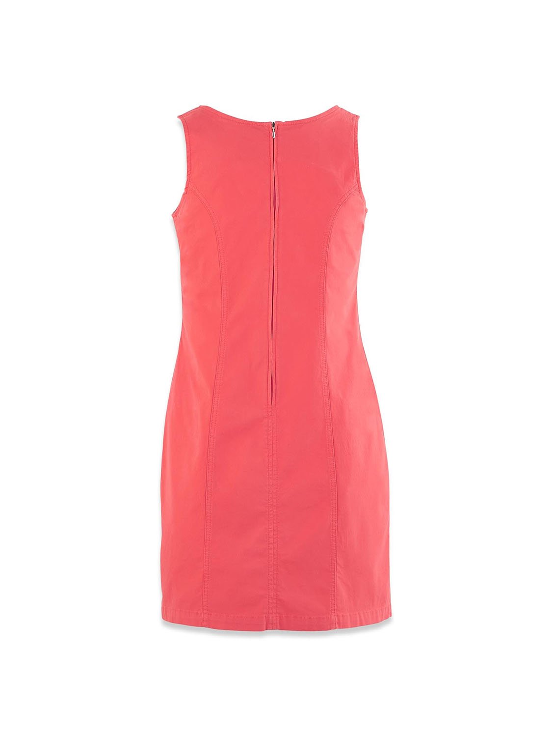 Robe Femme Sans Manche Coton Rouge