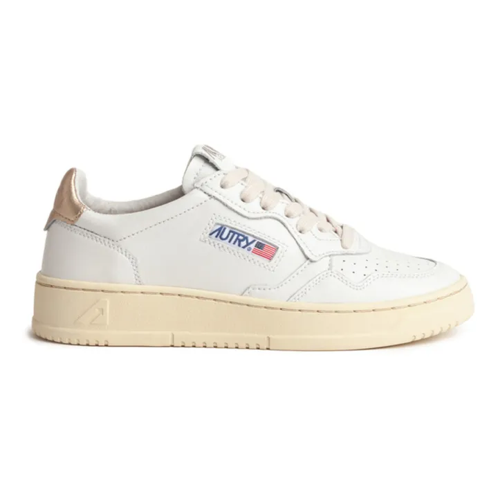 Autry Baskets Medalist Low Cuir | Doré