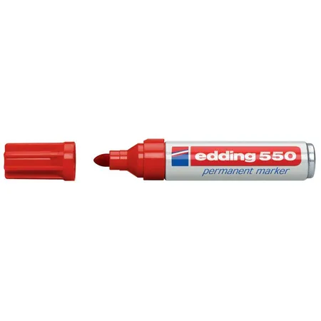 edding 550 Permanentmarker, 3-4mm, rot