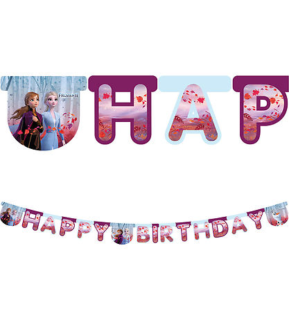 Decorata Party Happy Birthday Banner - Frozen II