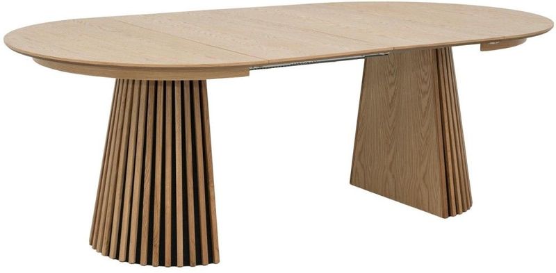 Giga Meubel - Eettafel Svendborg - Uitschuifbaar - Naturel - Ø120-220cm