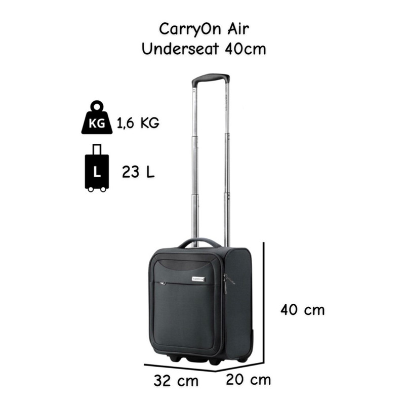 CarryOn Air Underseat 40 cm koffer - Black