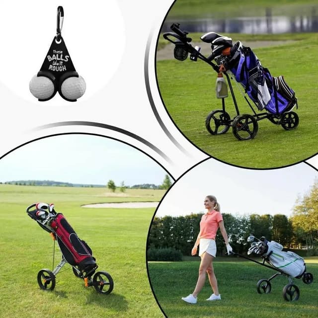 Golfboldholder Sjove bogstaver Dobbelte golfbolde Golfgave