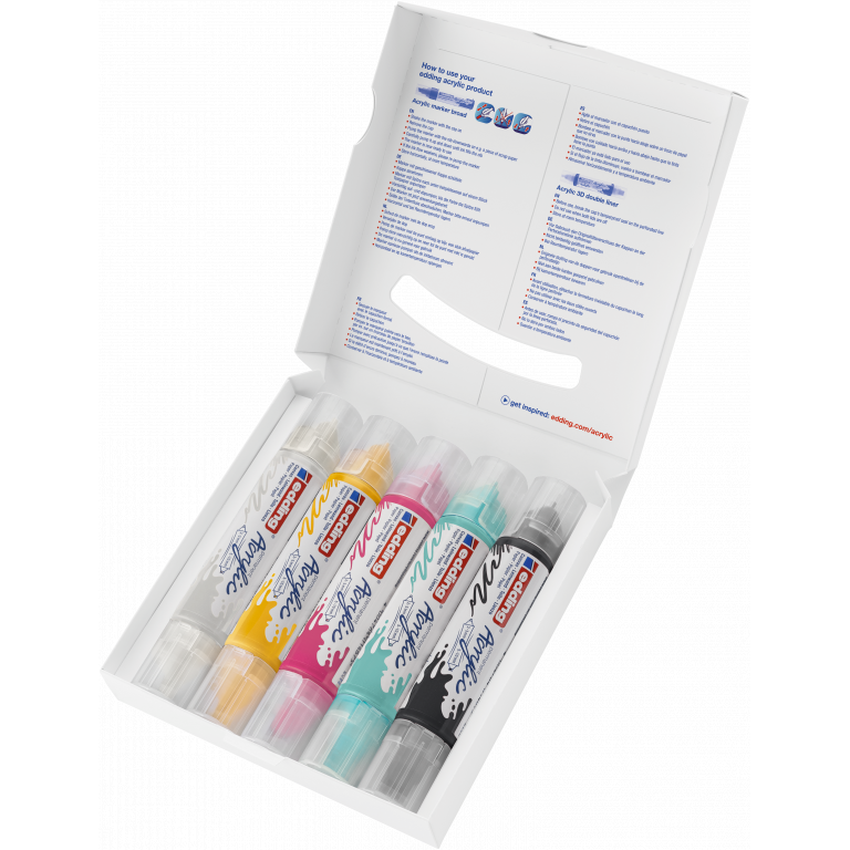 Edding 5400 Acrylic 3D Double Liner, Set
