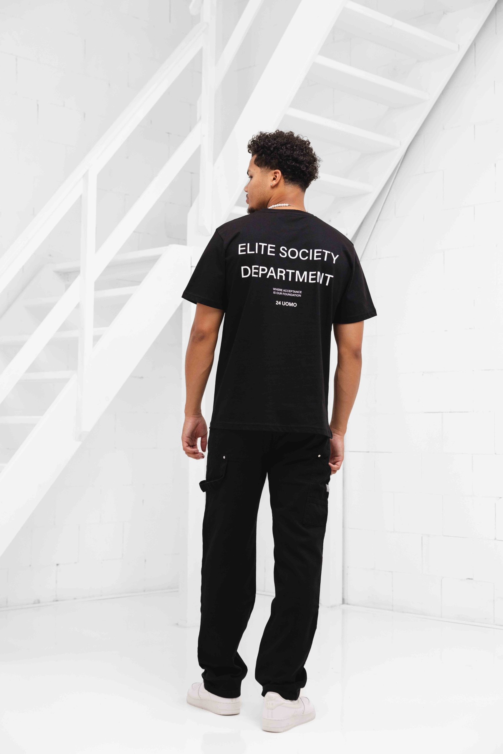 24 Uomo Elite Society T-Shirt Zwart